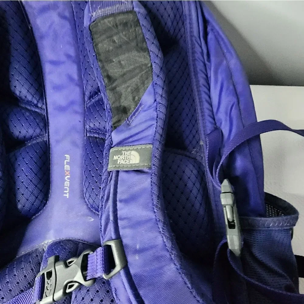 The North Face Borealis Backpack Book Bag Purple Flexvent Padded Straps